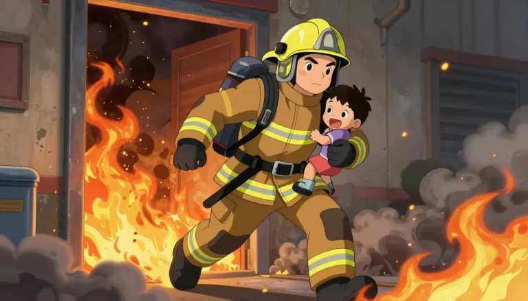 Visual representation of "heroic" - Showing extreme courage and bravery, especially in doing something difficult or dangerous