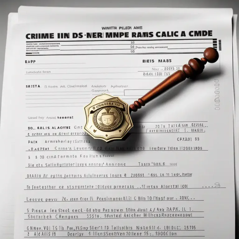 Visual representation of "rap" - A formal accusation of a crime.