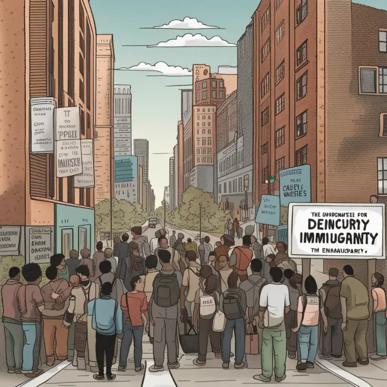 Visual representation of "sanctuary" - A policy or law that protects people who are in a country illegally from being deported.
