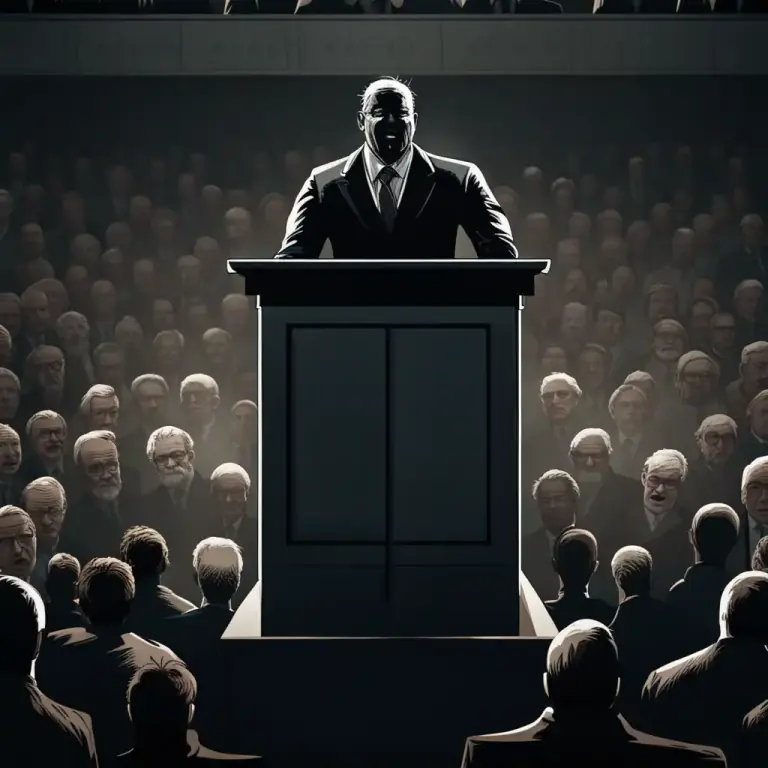 Visual representation of "demonize" - To make someone or something be feared or hated