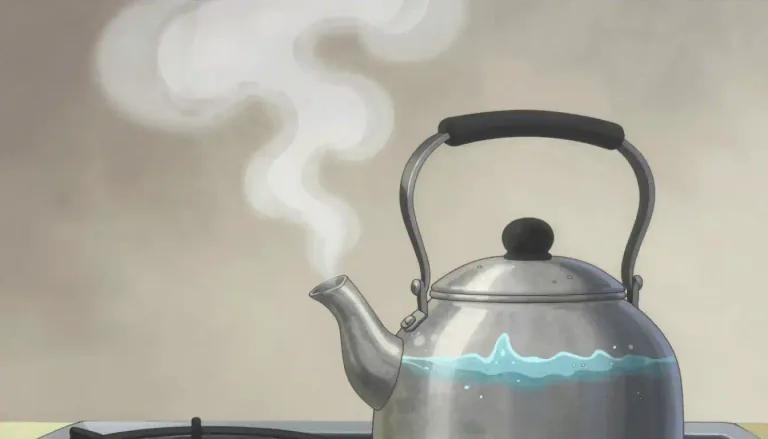 Visual representation of "steam" - The hot gas that water changes into when it boils