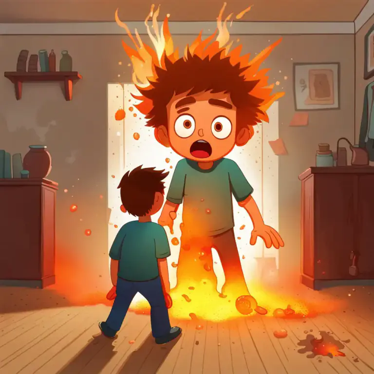 Visual representation of "go through the roof" - To become extremely angry