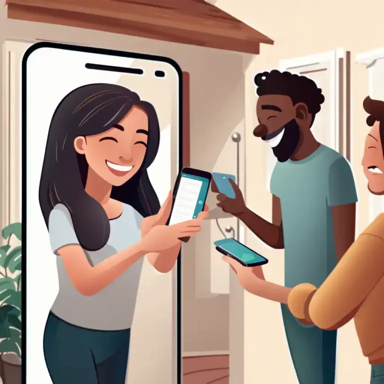 Visual representation of "invite over" - To ask someone to come to your home usually for a social event