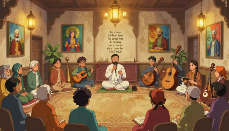 Visual representation of "hindi" - Hindi can also refer to the cultural expressions such as music, art, and literature associated with Hindi-speaking communities.