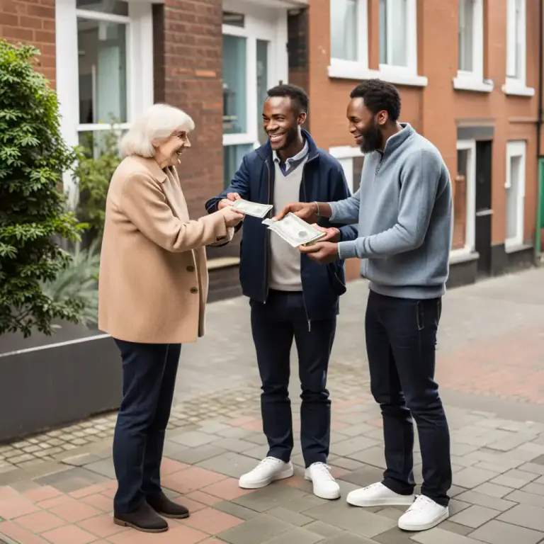Visual representation of "rent" - To pay money to use someone else's property