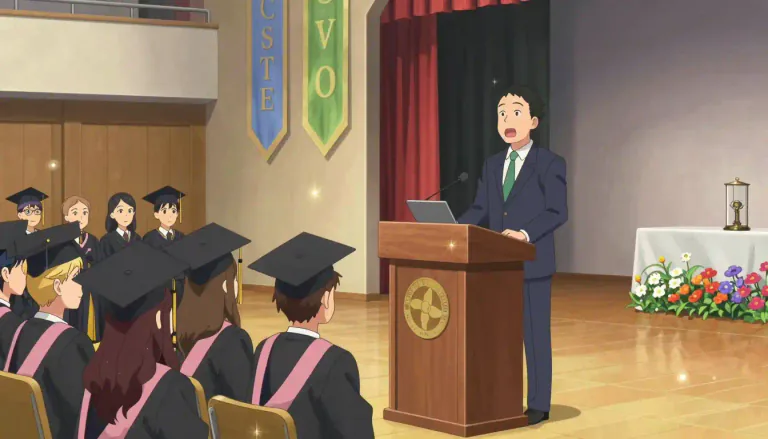 Visual representation of "oration" - A formal speech, especially one given on a ceremonial occasion