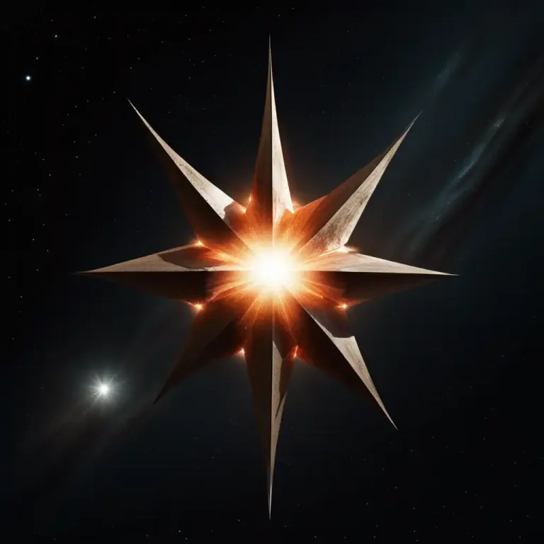 Visual representation of "asteroid" - Resembling a star in shape.