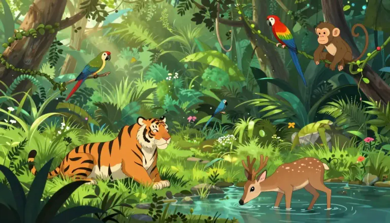 Visual representation of "wild" - Living in a state of nature, not tamed or domesticated