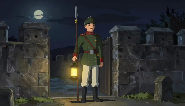 Visual representation of "sentry" - A person who keeps watch, especially a soldier or other person formally assigned to protect a place, by looking out for danger or trouble