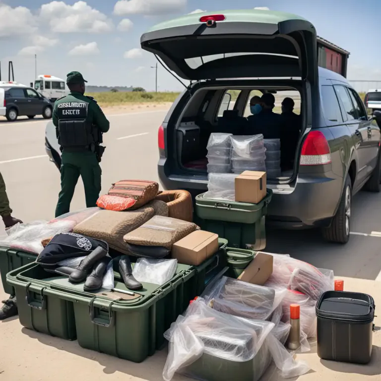 Visual representation of "contraband" - Descriptions of items that are illegal to own or bring into a place