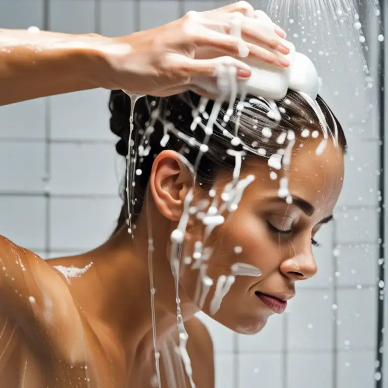 Visual representation of "soap" - To rub soap on something to clean it