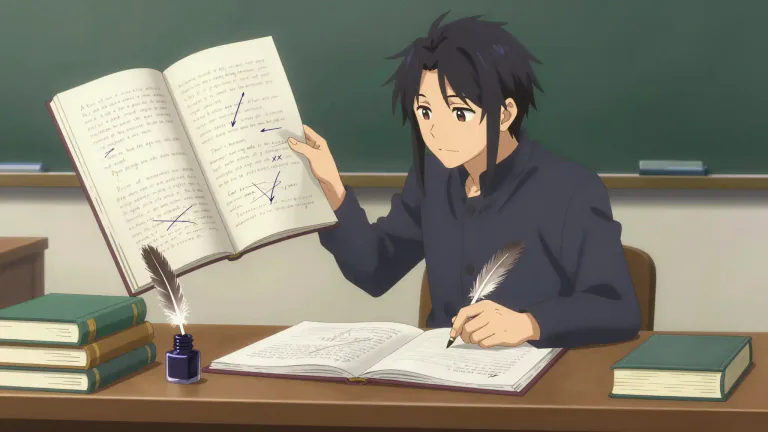 Visual representation of "revision" - the act of improving or altering something previously written or done