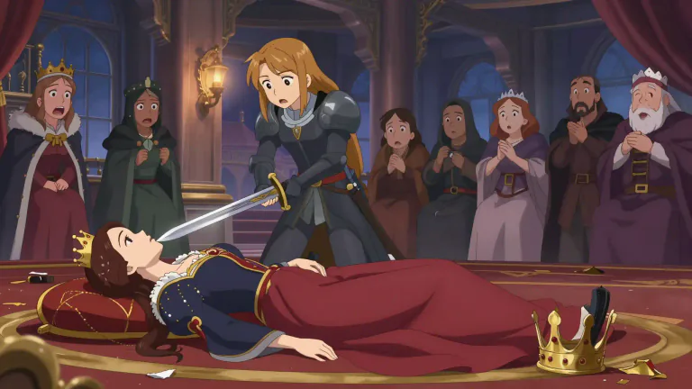Visual representation of "matricide" - The act of killing one's own mother.