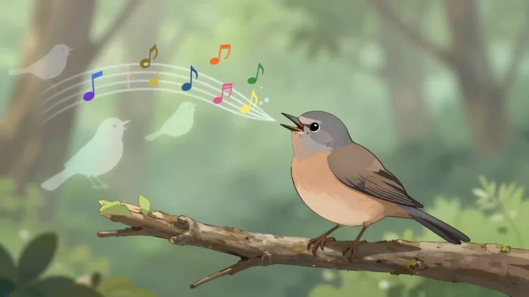 Visual representation of "mockingbird" - A type of bird that is known for its ability to mimic the songs of other birds.