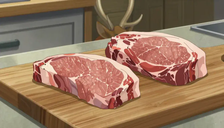 Visual representation of "venison" - The meat of a deer used for food