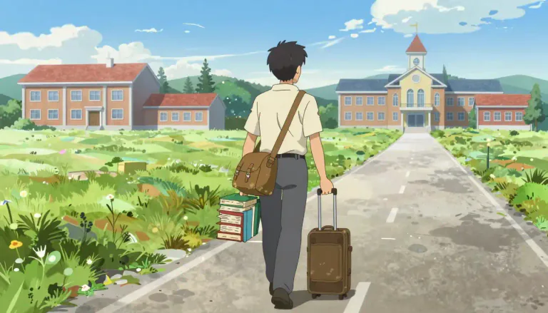 Visual representation of "itinerant" - Traveling from place to place, especially to do a certain kind of job