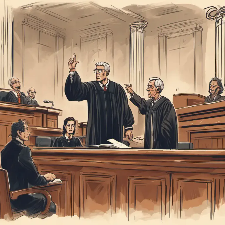 Visual representation of "adjure" - To formally ask or command someone to do something, often in a legal setting