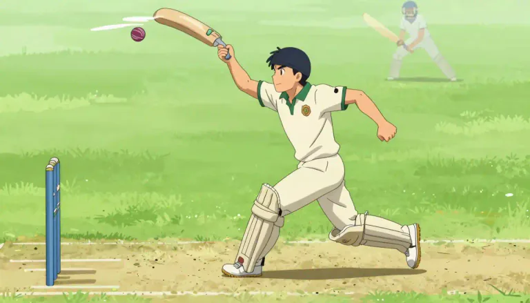 Visual representation of "bowler" - A player who bowls the ball in cricket game.