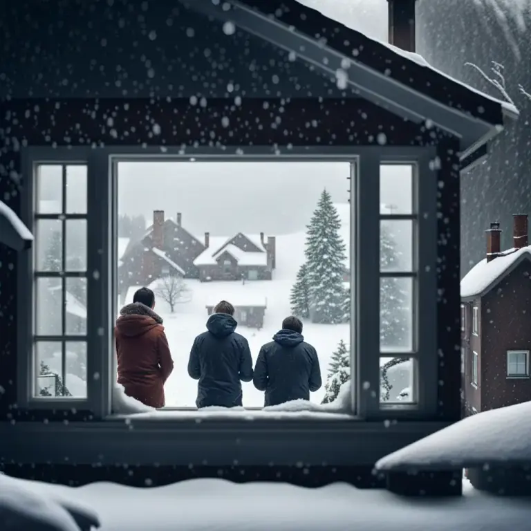 Visual representation of "shut in" - To keep someone inside a place by not letting them leave.