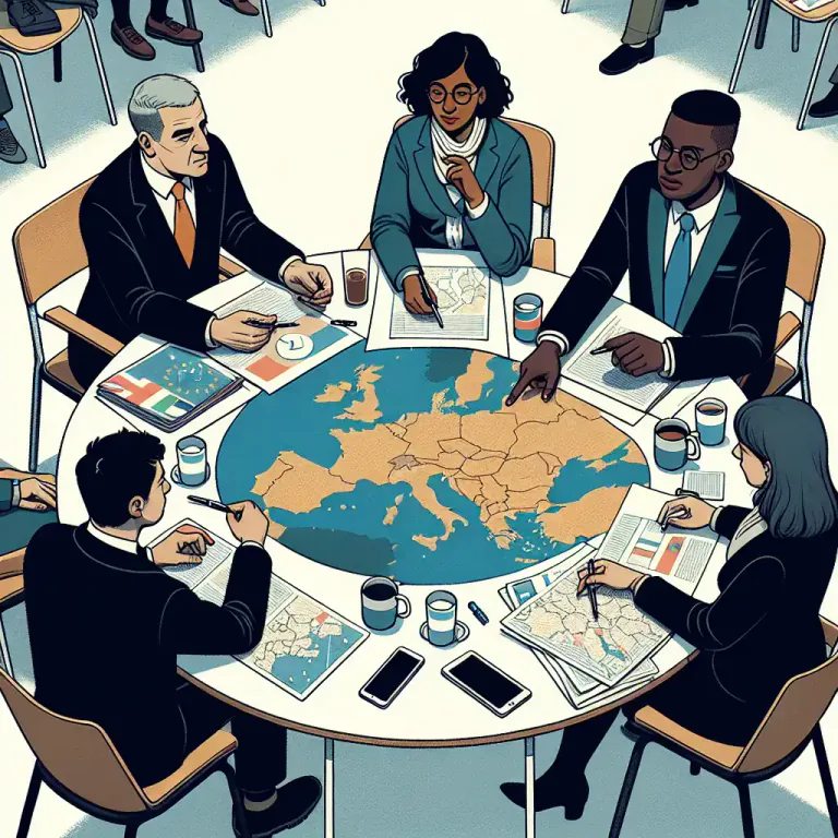 Visual representation of "multilateral" - Having many aspects or sides.
