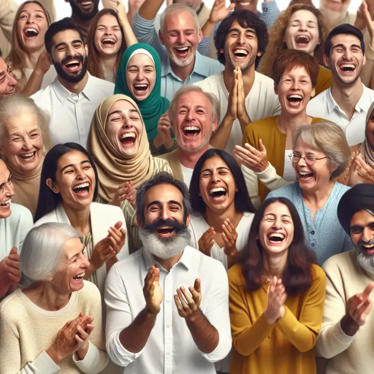 Visual representation of "hysterical" - Extremely funny
