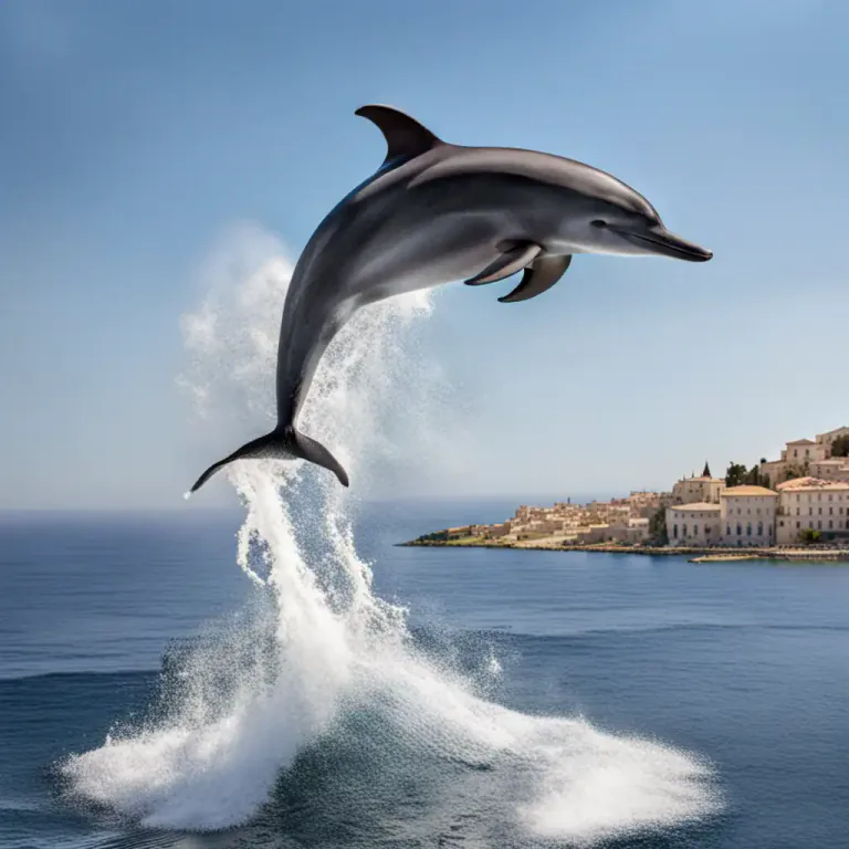Visual representation of "dauphin" - A word used for a type of dolphin in French.