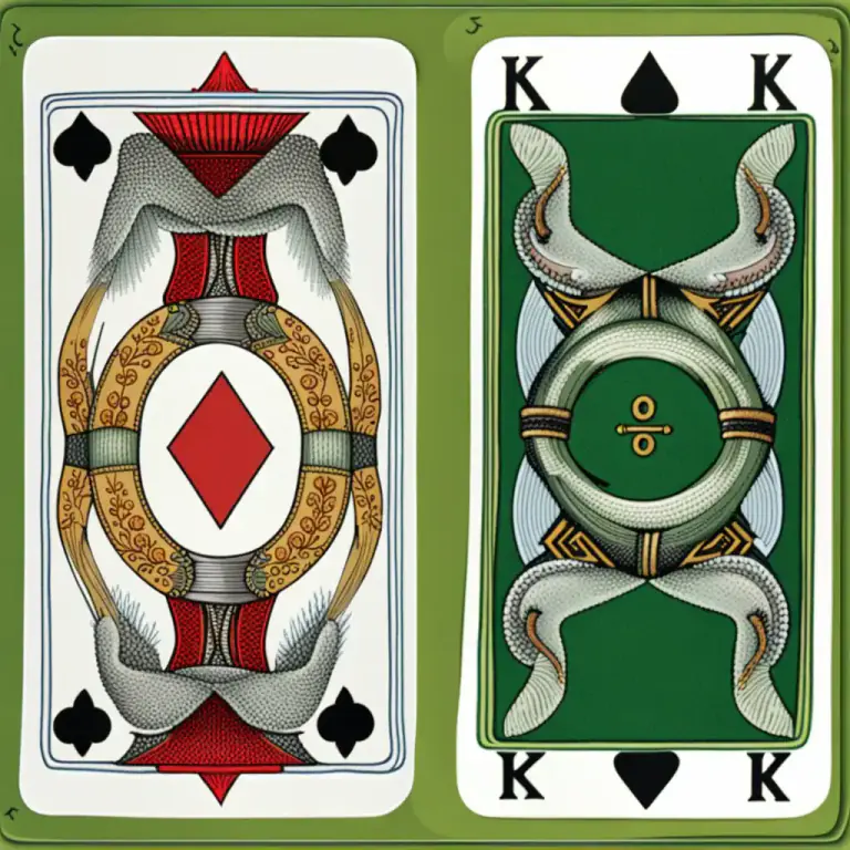 Visual representation of "herring" - Two cards of the same rank
