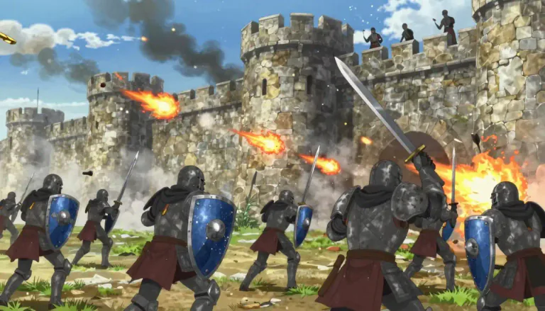 Visual representation of "assail" - to make a violent attack on