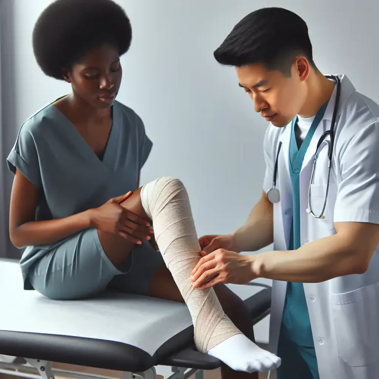 Visual representation of "splint" - To support or immobilize a body part especially a broken bone with a splint