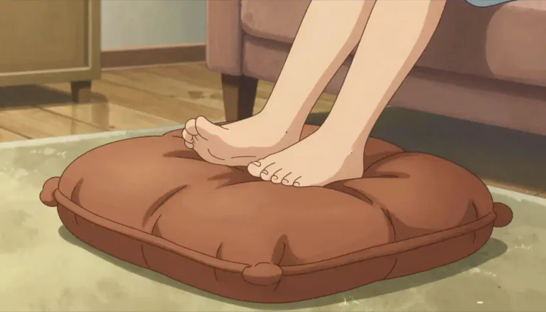 Visual representation of "hassock" - A padded cushion used as a seat or footstool