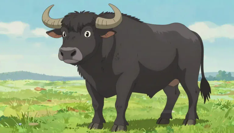Visual representation of "buffalo" - A large animal, similar to a cow, found in North America and Africa
