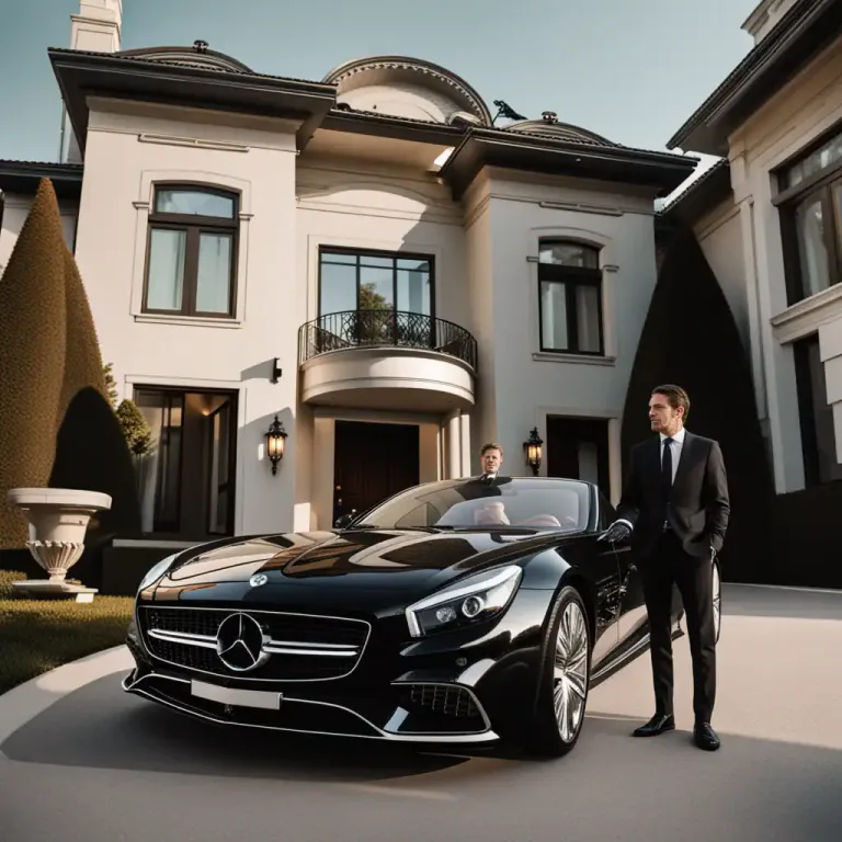 Visual representation of "aspirational" - Designed to appeal to people who wish to be successful or rich