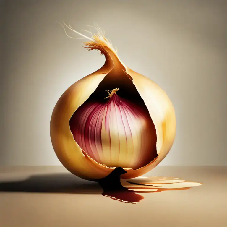 Visual representation of "onion" - Something with many layers or complex parts