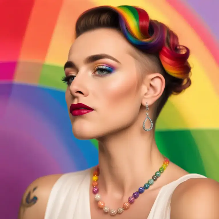 Visual representation of "femme" - In LGBTQ+ community, 'femme' refers to a lesbian woman who is more feminine in appearance and behavior