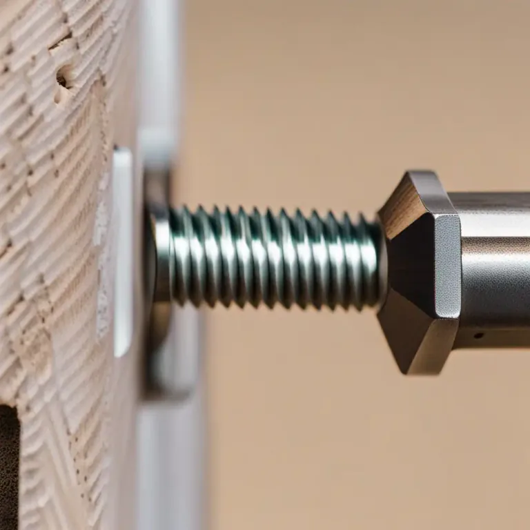 Visual representation of "nut" - A small piece of metal with a threaded hole used for fastening things together with a bolt