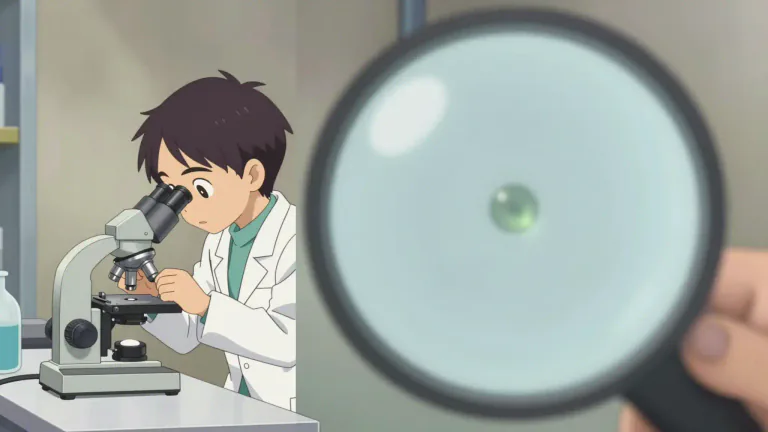Visual representation of "magnification" - The process of making something appear larger than it actually is