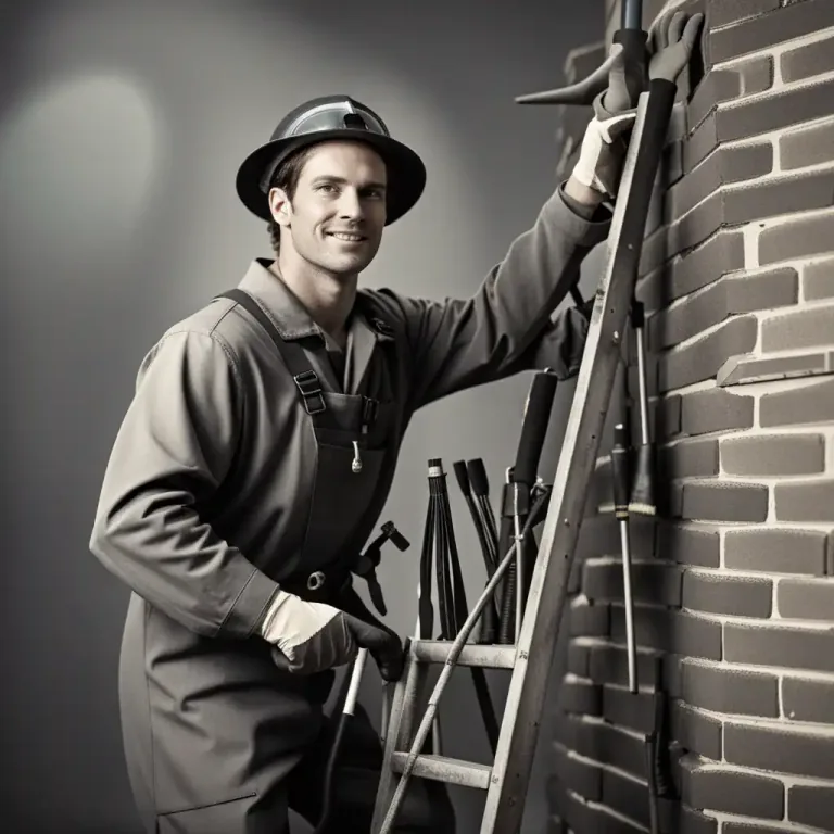 Visual representation of "sweep" - A person who cleans chimneys