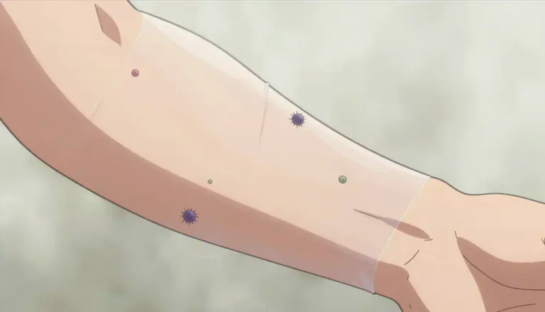 Visual representation of "epidermis" - The thin, outer layer of your skin