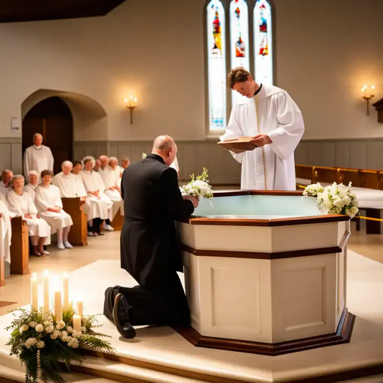 Visual representation of "font" - A basin in a church used for baptism