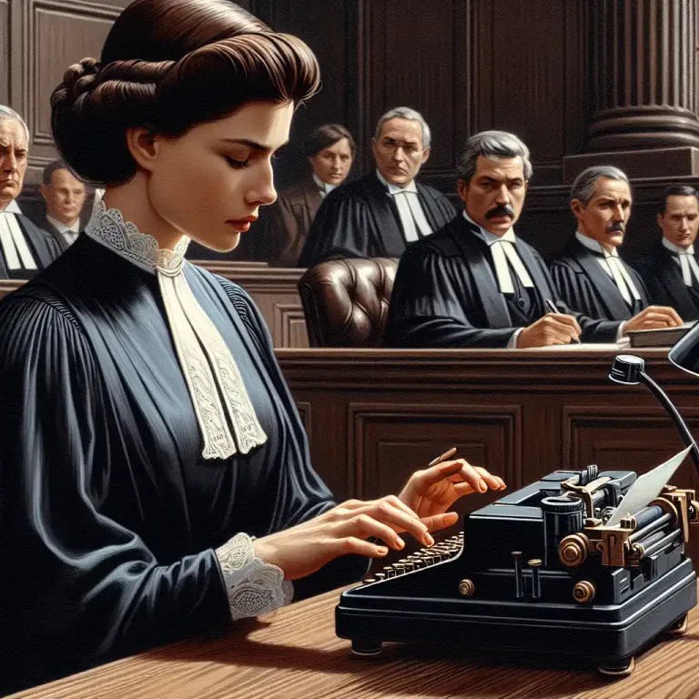 Visual representation of "taper" - A person who records or transcribes speech.