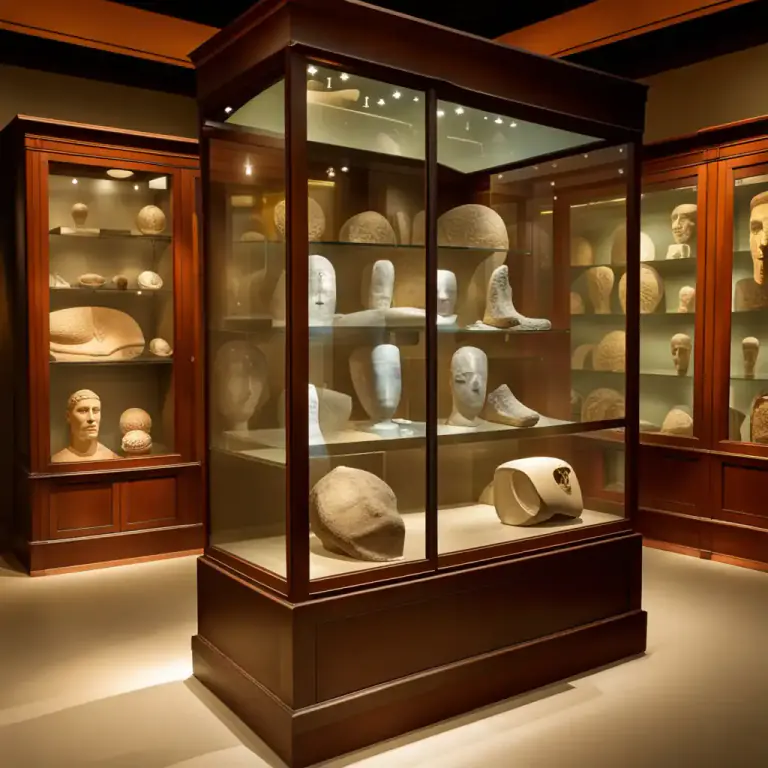 Visual representation of "showcase" - A display case or cabinet, as in a store or museum.