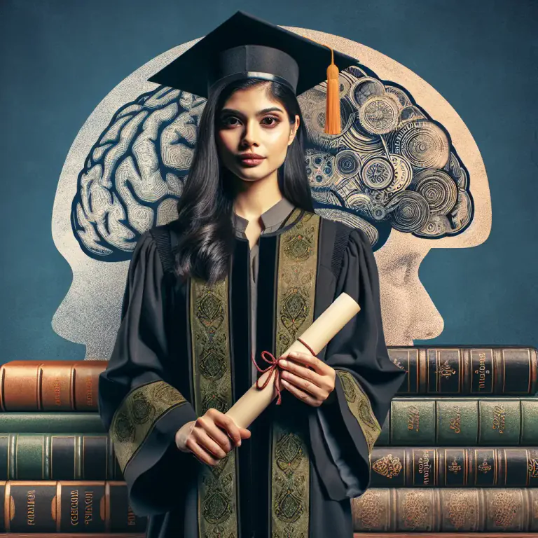 Visual representation of "postgraduate" - Related to studies that are done after a first degree has been completed