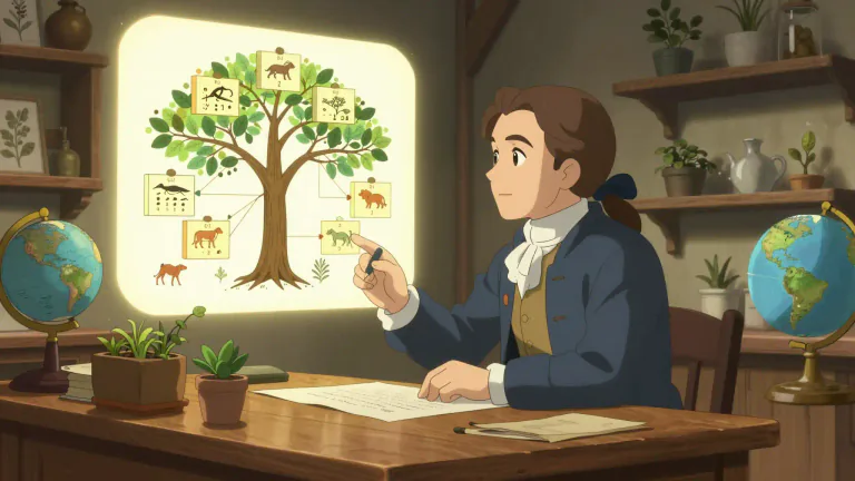 Visual representation of "linnaean" - Related to the taxonomy system established by Carolus Linnaeus, a Swedish botanist.