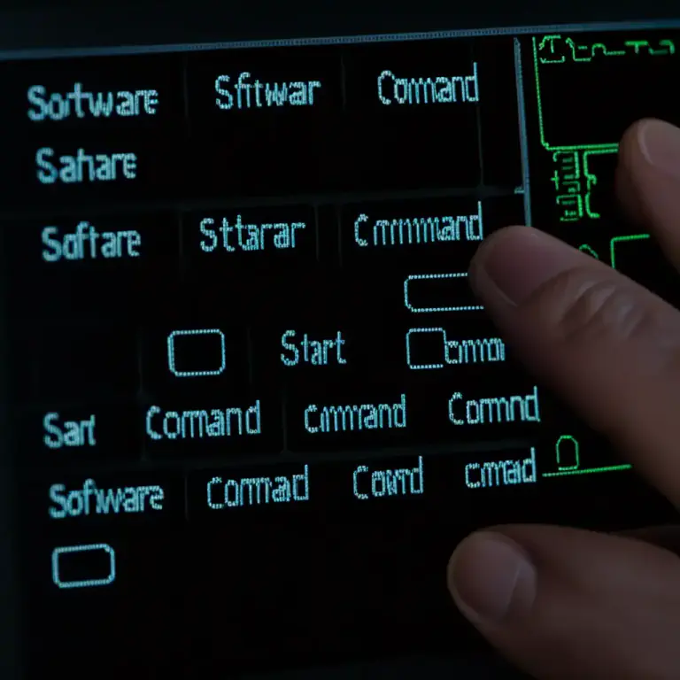 Visual representation of "command" - A specific instruction for a computer.