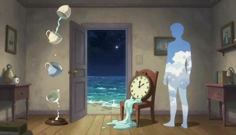 Visual representation of "surrealism" - An art and literature style where unusual or dreamlike things are shown or described.
