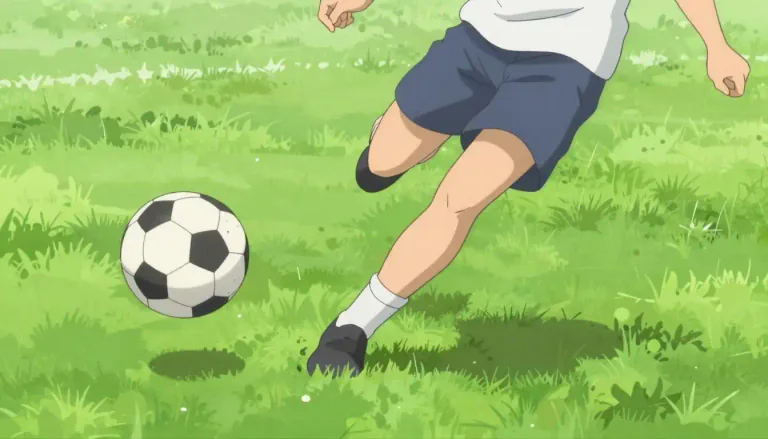 Visual representation of "kick" - To hit something with your foot