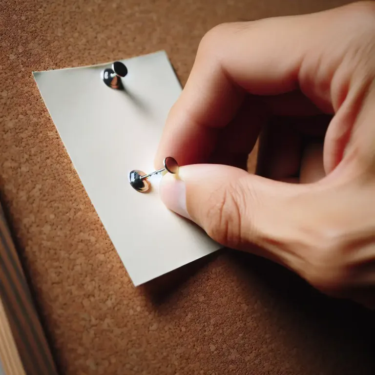 Visual representation of "tack" - Attach or fasten with a tack or tacks.