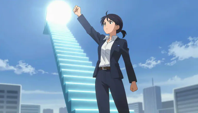 Visual representation of "ambitious" - Having or showing a strong desire and determination to succeed