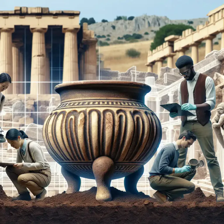 Visual representation of "tripod" - A type of ancient vessel with three legs, used for cooking or serving.