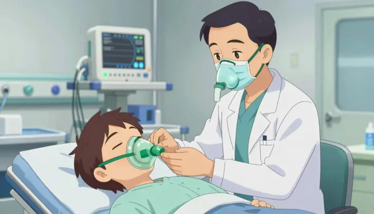 Visual representation of "anaesthetize" - To make a person or animal not feel pain by giving them a drug.